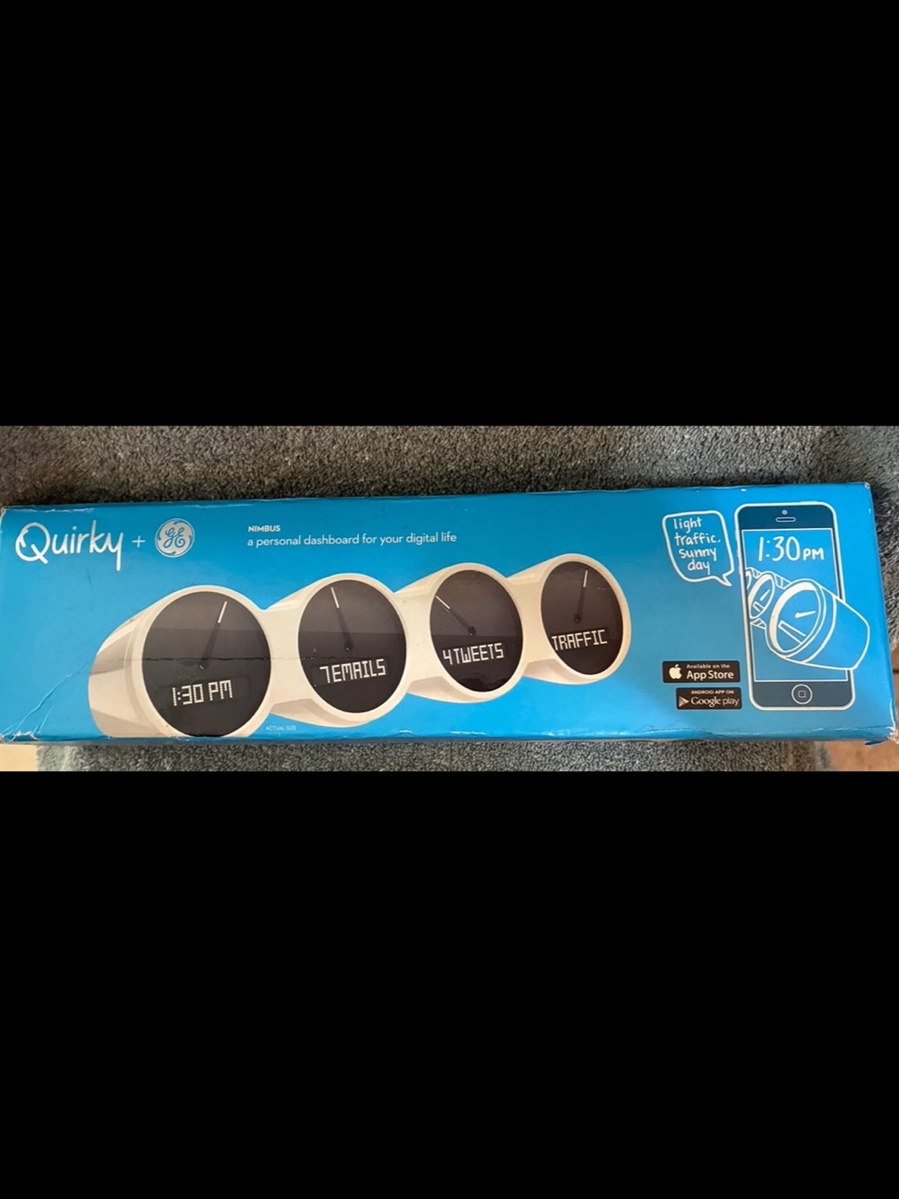 New! Quirky + GE Nimbus, a Wi-Fi-enabled personal smart dashboard and clock feat
